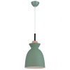Wisząca lampa kuchenna 180065 nad wyspę drewniana zielona