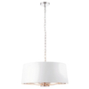 Wisząca lampa Harvey 73021 Endon na łańcuchu biała nikiel