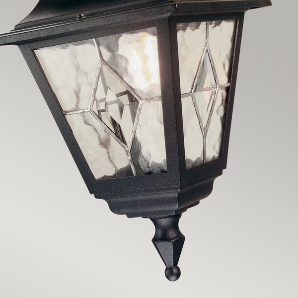 Lampka wisząca zewnętrzna Norfolk NR9-BLK retro podwieszana czarna