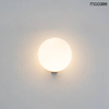 Kulista lampa ścienna Boll MSE010400223 biała złota