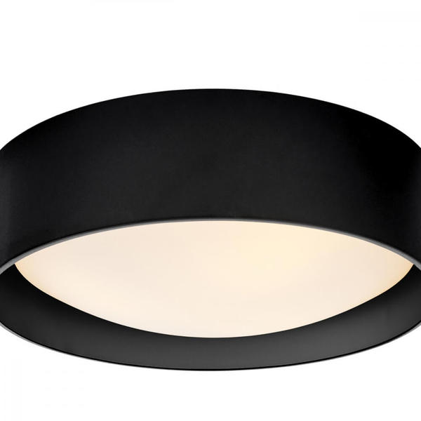 Lampa sufitowa do jadalni VERO 30686302 Kaspa okrągła metalowa czarna biała