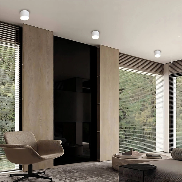 Nasufitowa lampa do jadalni Kendal LP-6331/1SM GX53 WH downlight biały