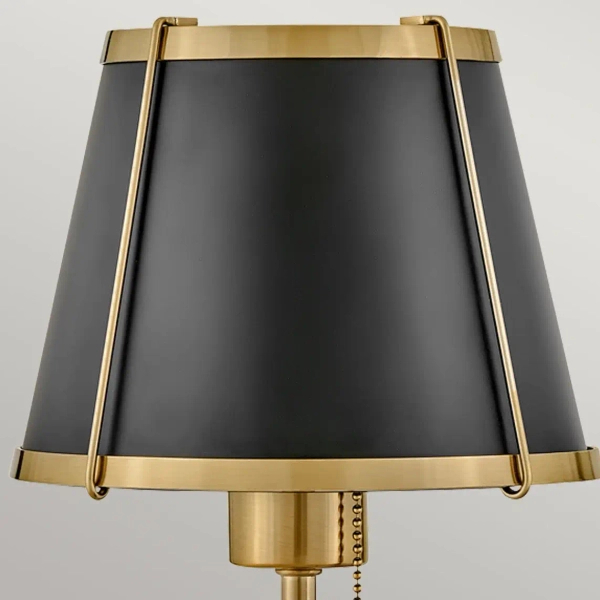 Lampa ścienna na korytarz Clarke HK-CLARKE1-BR-BK mosiądz czarny