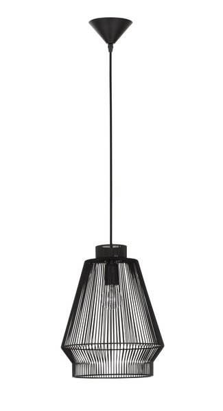Druciana lampa wisząca GUAYMAS LE42928 Luces Exclusivas loftowa czarna