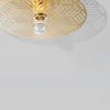 Okrągła lampa przysufitowa BAMEPA LE43701 do jadalni złoty