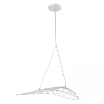 Ledowa lampa zwisająca 1976 LED 10W 3000K regulowana ażurowa biały