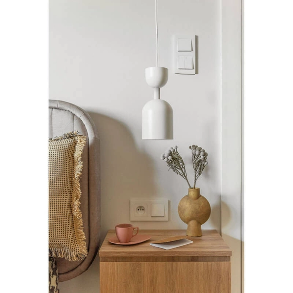 Salonowa lampa wisząca Supuru SUA111P0 nad stół biała