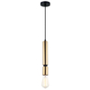 LAMPA wisząca TORLA PEN-5041-1-BKBR Italux metalowa OPRAWA tuba zwis OPRAWKA na żarówkę mosiądz
