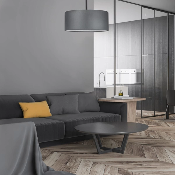 Sufitowa lampa do salonu Rondo 4240 TK Lighting chromowana grafitowa