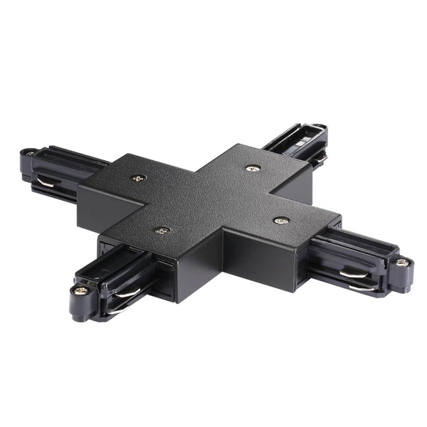 Łącznik-X do systemu szynowego 1-faz Link 86079903 czarny