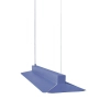 Podłużna lampa wisząca YOTTSU YOC699P04 metalowa niebieska LED 24W 4000K nad stół do jadalni