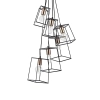 Industrialna wisząca lampa Tower TOW0622 metalowa do salonu czarny