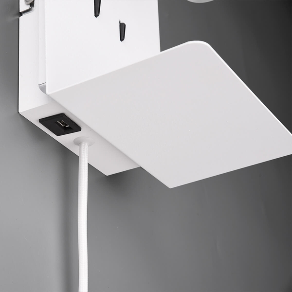 Kinkiet ścienny ELEMENT 222570231 Trio LED 6W 3000K tubka do sypialni biały