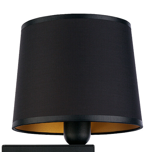 LAMPA ścienna CHILLIN 8213 Nowodvorski abażurowa OPRAWA kinkiet z peszlem czarny złoty