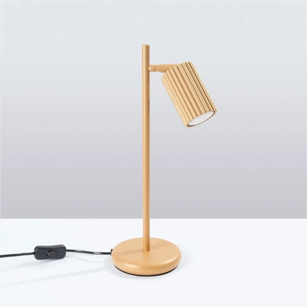 Stolikowa lampa regulowana KARBON SL.1567 z wtyczką tuba złota