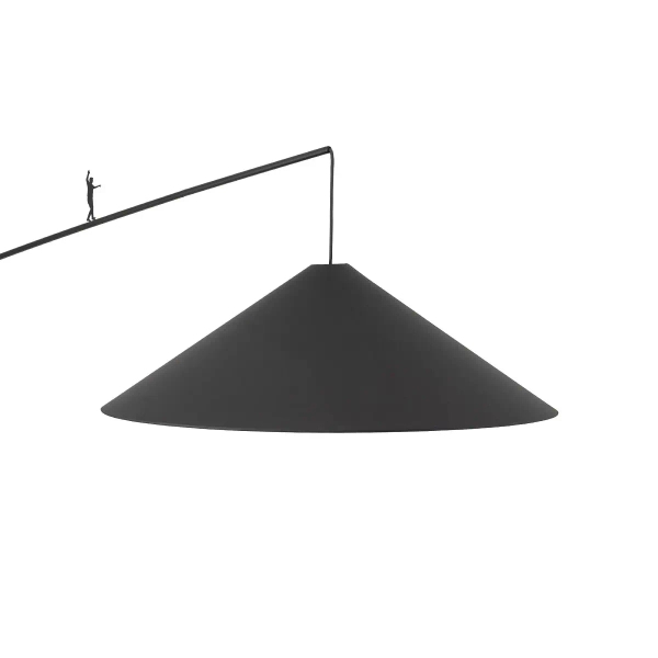 Nowoczesna lampa stojąca POISE 11768 stożek czarna
