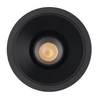 Wpuszczana lampa czarna GALEXO H0107 + RH0106/H0107 BLACK Maxlight podtynkowa LED 7W 3000K do sypialni