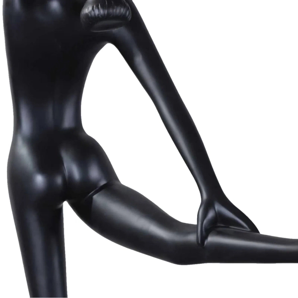 Podłogowa lampa czarna WOMAN BALLERINA 1xE27 kula biała designerska F9221