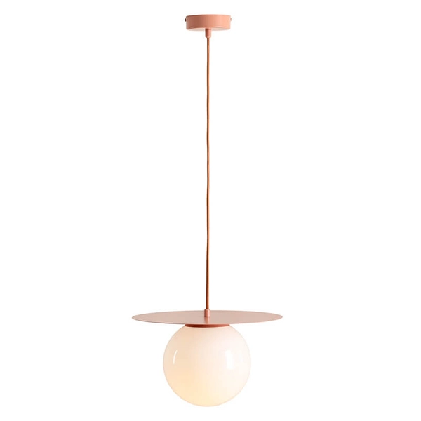 Jadalniana lampa wisząca Loop 1125G11_M Aldex kula koralowa biała