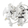 Lampa wisząca dekoracyjna BOTANIKA XY080P-150 złota biała metalowa G9 15-punktowa nad stół