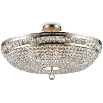 Kryształowa lampa sufitowa Ottilia DIA700-CL-12-G Maytoni złota