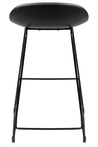 Krzesło barowe ROLF PC-148A czarne 66 cm - polipropylen
