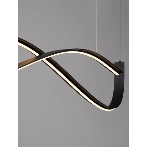 Wisząca lampa ze zmienną barwą CIRVELA LE45486 LED 27W 2700-4000K czarna
