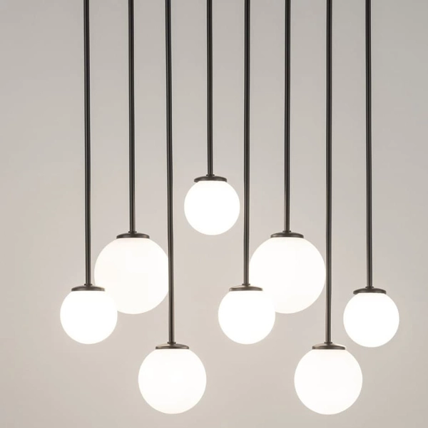 Salonowa lampa sufitowa molekuły Tulia 33495 Sigma kule biała czarna