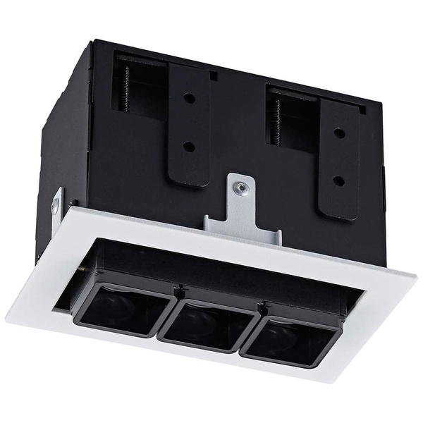 Wpust LAMPA sufitowa HARPER SL74113/6W S-WH Italux prostokątna OPRAWA metalowa LED 6W 3000K wpuszczana czana biała