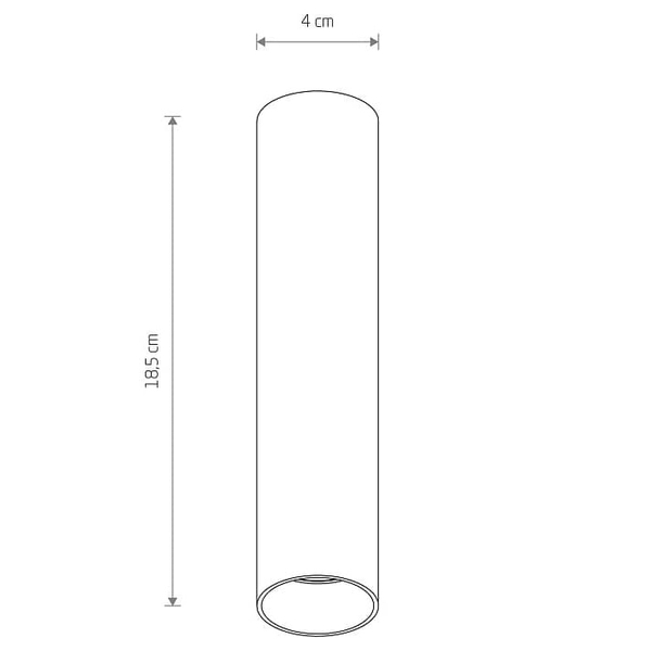 Sufitowa lampa spot punktowa Fourty 10882 Nowodvorski stick mosiądz