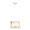 Żyrandol LAMPA wisząca Corona DL-CORONA-2P-WPN Elstead klasyczna OPRAWA okrągły zwis biały nikiel