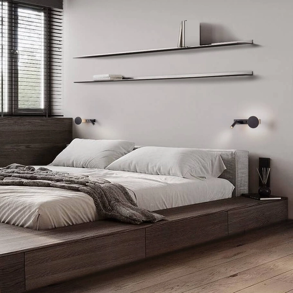 Lampka ścienna PAROTANI LE44678 LED 9W 3000K rurka sopel czarna