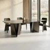 Czarny stół DUNE MM001501100380 szklany do jadalni 240x121cm