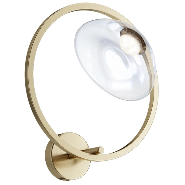 Ścienna lampa Lunare MOD327WL-L5BS3K1 Maytoni LED 5W 3000K ring mosiądz