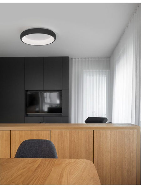 Przysufitowa lampa minimalistyczna Tolu LED 32W 3000K czarna