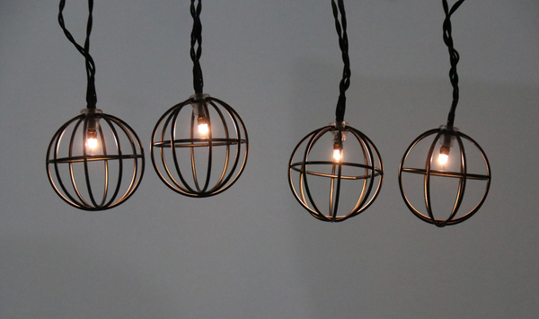 Girlanda ze światełkami do sypialni czarna 10 LED 2,1m ciepła