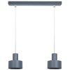 Nowoczesna wisząca lampa Rif 2 41161 do kuchni zwis grafitowy