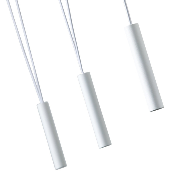 Loftowa LAMPA wisząca Viva VII Bianco Orlicki Design metalowa OPRAWA tuby ZWIS designerski biały