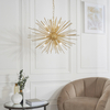 Modernistyczna lampa wisząca Orta 70575 Endon gwiazda druciana złota