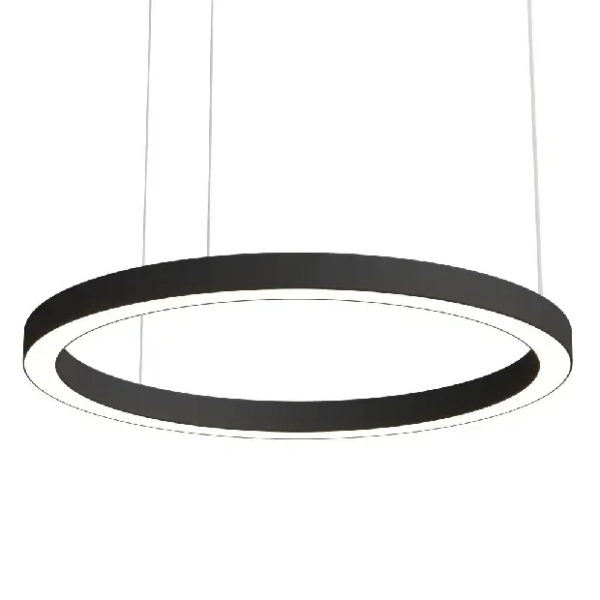 Salonowa lampa wisząca Aurum M PL0116-90-CCT-BK LED 38W CCT ring czarny