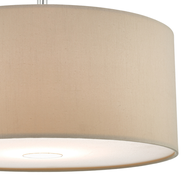 Wisząca lampa z abażurem Waco SP65+RON6529 Dar Lighting  czarna beżowa