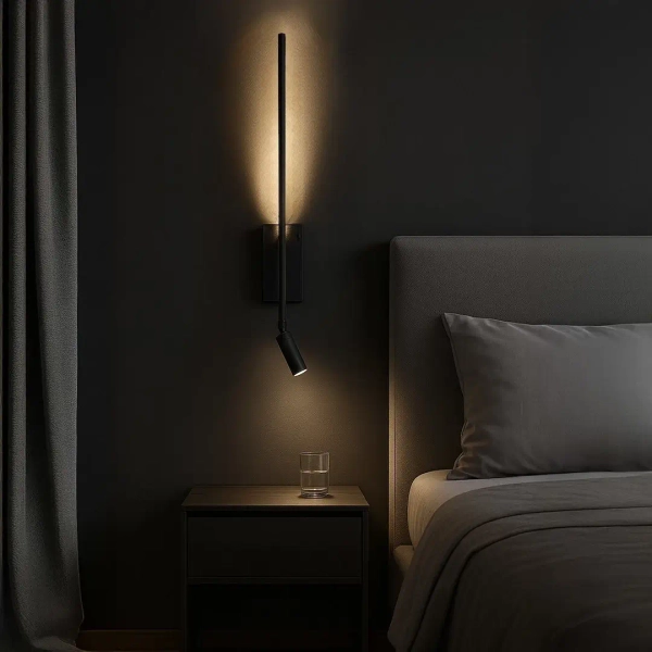 Ledowy regulowany kinkiet Torch ML1566 LED 6W+3W 4000K czarny