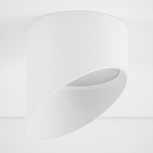 Okrągła lampa sufitowa tuba Hvar 10488 Nowodvorski podtynkowa biała