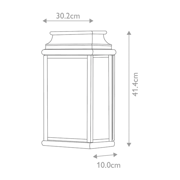 Latarnia ścienna na elewację ST-MARTINS-L-BR Elstead do ogrodu mosiądz
