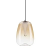 Owalna lampa wisząca JAREVIA LE45125 LED 3W 3000K szklana złota