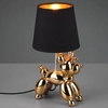 Lampa stołowa BELLO R50241079 RL Light abażurowa piesek złoty czarny