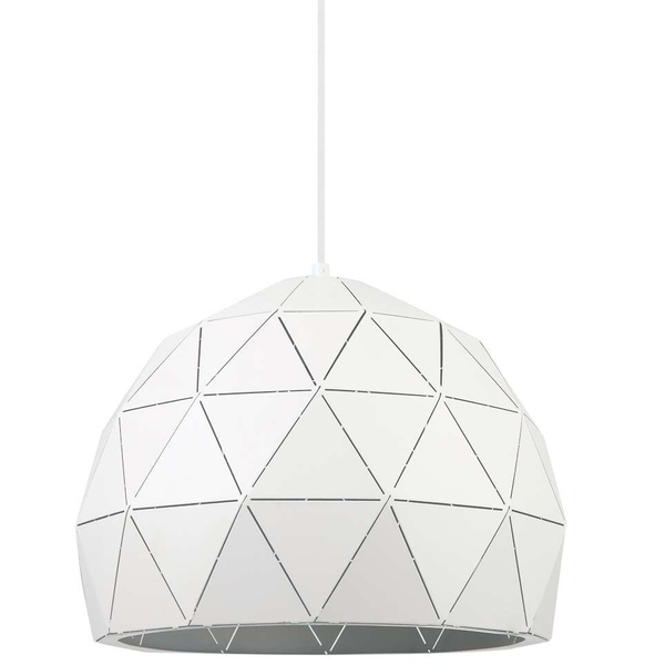 LAMPA wisząca HARLEY MDM-3471-1 W Italux metalowa OPRAWA zwis geometryczny kopuła biała