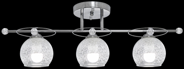 Glamour lampa sufitowa 8821/3 8C do pokoju crystals chrom