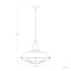 Lampa wisząca metalowa Retro ABR-RRP-N-E27 Abruzzo industrialna niebieski