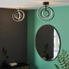 Sufitowa lampa okręgi Avali 80682 LED 24,12W 3000K czarny biały